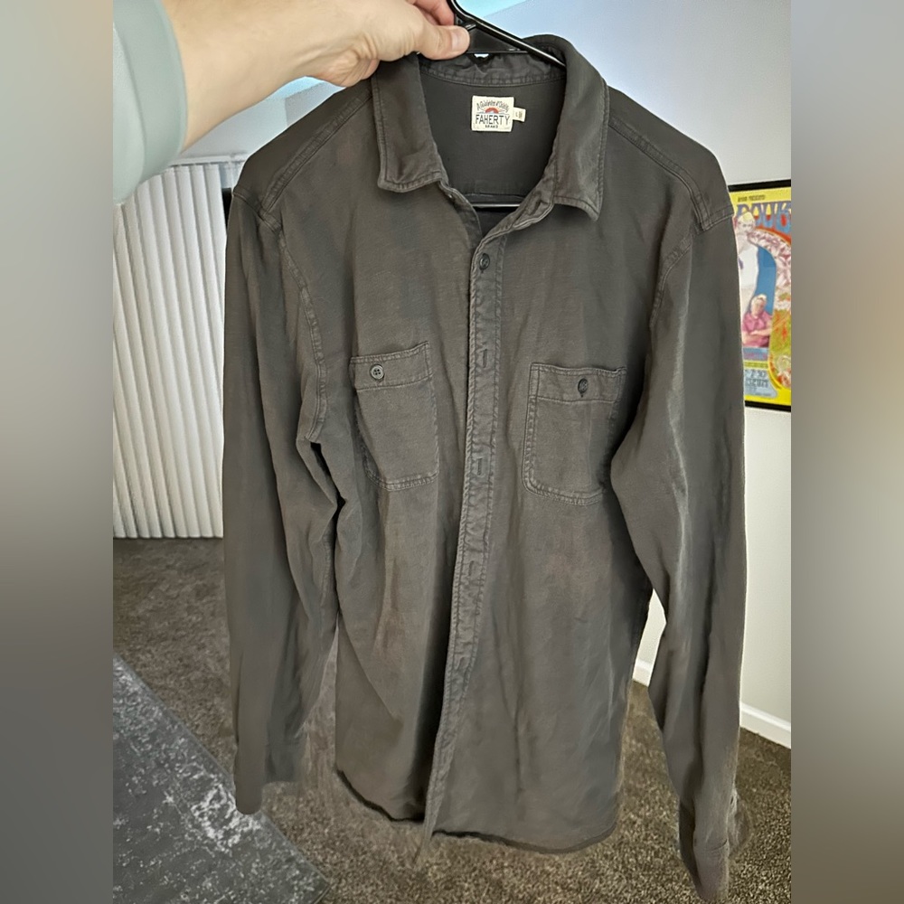 Faherty Brand | Knit Seasons Shirt | Size L
